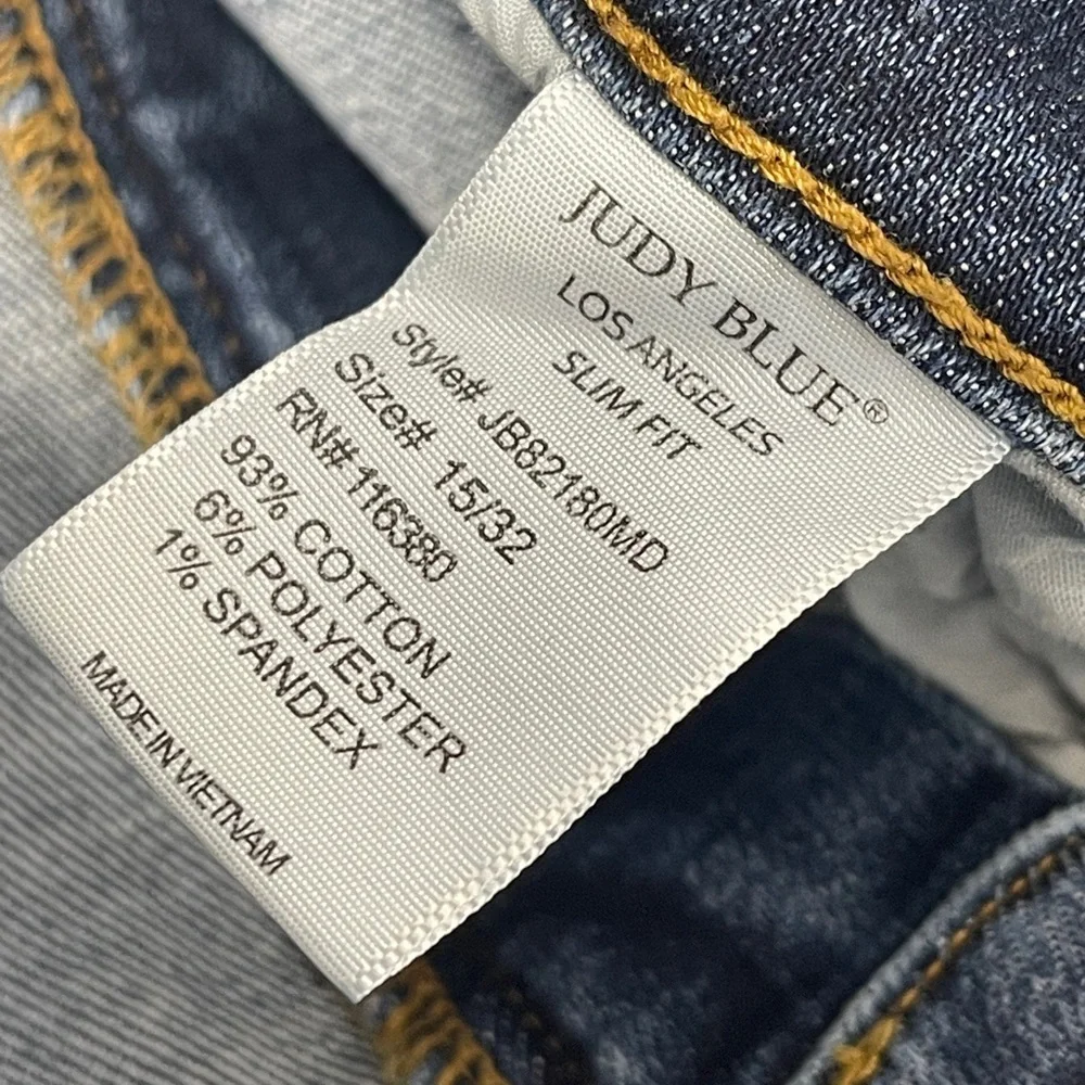 JUDY BLUE Women’s Slim Fit Jeans Style# JB82180MD Size 15/32 Medium Wash